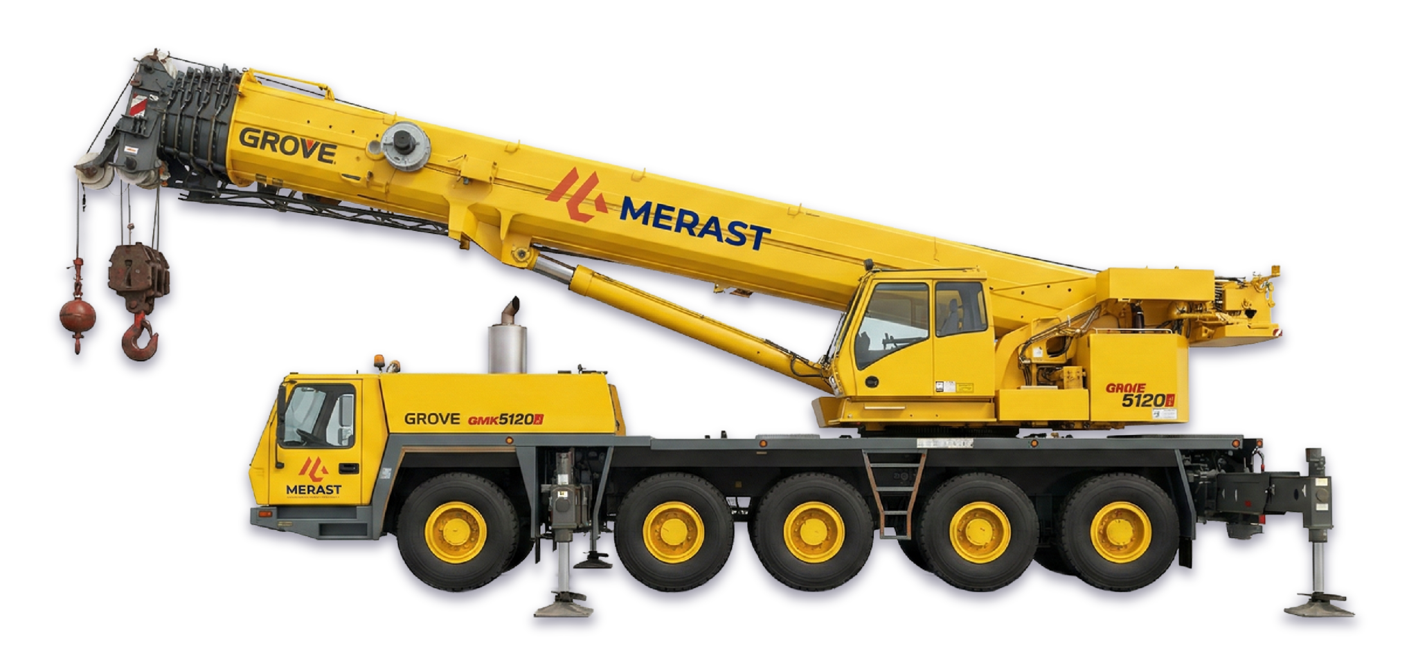 Grúa Grove GMK 5120B de 120 toneladas